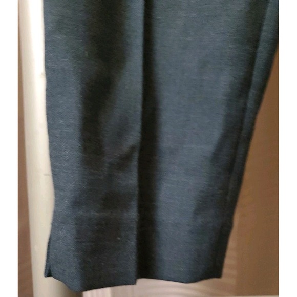 J.Crew Womens 00 Green Wool Blend Chic Martie Pants 25 x 25 Side Zip - Picture 3 of 9